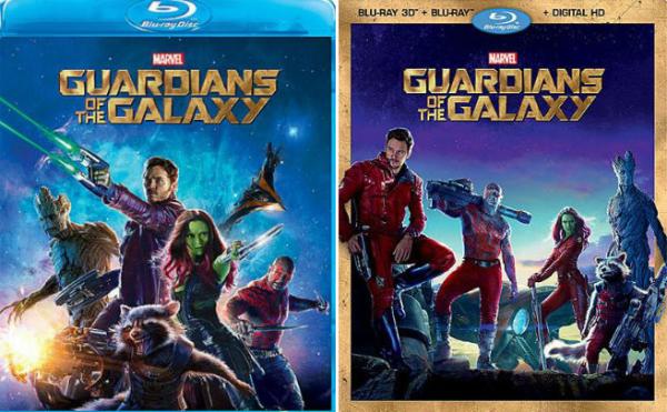 'Guardians of the Galaxy' Blu-ray covers