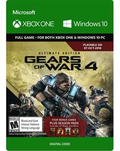 Gears of War 4: Ultimate Edition (Digital) Xbox One & Windows 10