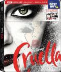 Cruella - 4K Ultra HD Blu-ray (Best  Buy Exclusive SteelBook) front cover