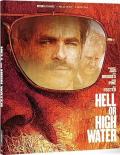 Hell or High Water - 4K Ultra HD Blu-ray (Best Buy Exclusive SteelBook) slip front cover