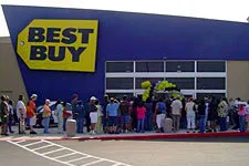 Crowded Line at Best Buy