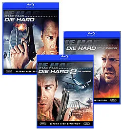 Die Hard, Die Hard 2, Die Hard with a Vengeance [Blu-ray Box Art]