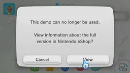 Out of Uses on a Wii U Demo