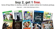 Target Buy 2 Get One Free Video Game Deal