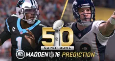 Madden NFL 16 Super Bowl 50 L Prediction news