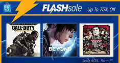 PSN Flash Sale 4/22