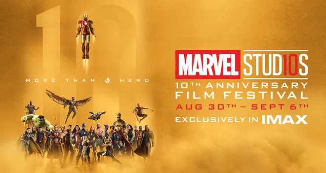 marvel 10th anniversary imax