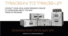 audio research trade up program