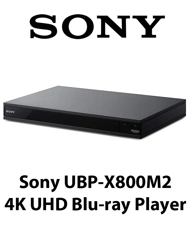 Sony UBPX800 Streaming 4K Ultra HD 3D Hi-Res Audio Wi-Fi and Bluetooth  Built-in Blu-ray Player with A 4K HDMI Cable and Remote Control- Black