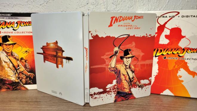 Custom Indiana Jones 4K/Blu-ray boxset Deluxe Wooden Box