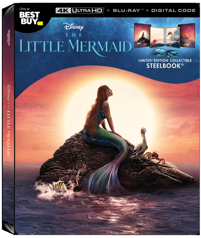 The Little Mermaid (2023) - 4K Ultra HD Blu-ray (Best Buy Exclusive SteelBook)