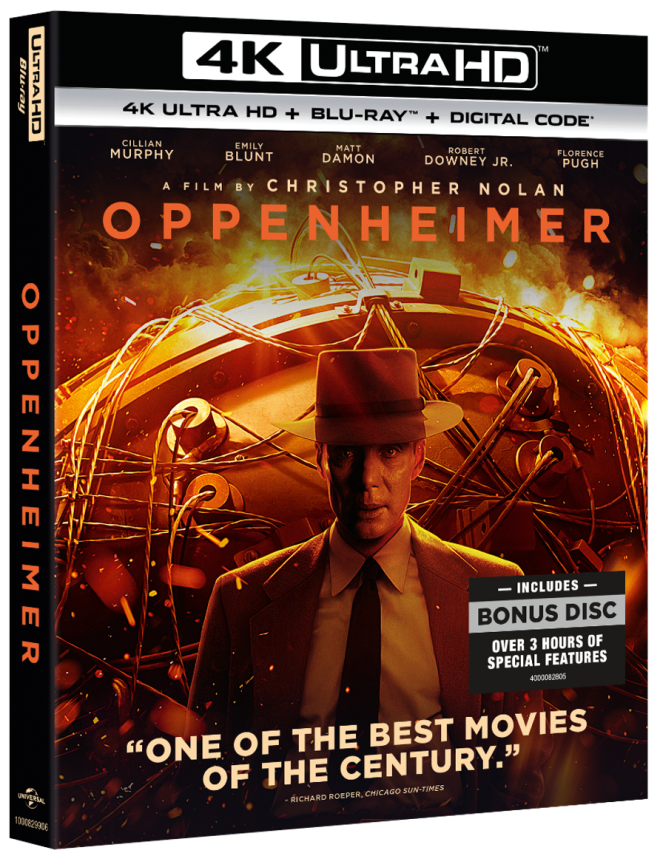 Christopher Nolan's Oppenheimer Detonates 4K Ultra HD Blu-ray November 21st
