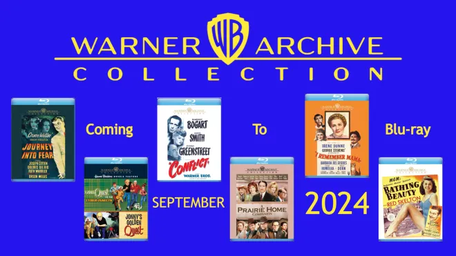 Warner Archive Collection September 2024 Blu-ray Physical Media Announcement