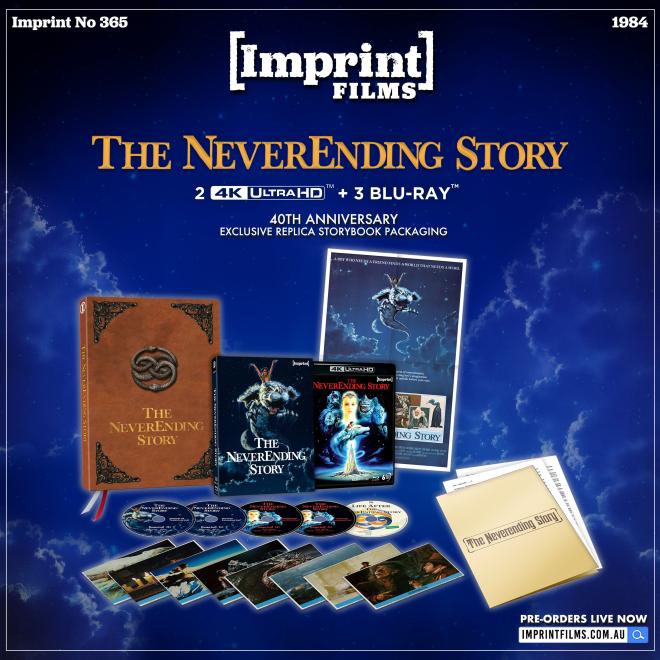 The NeverEnding Story (1984) – 40th Anniversary Limited Edition 4K UHD + Blu-ray Exclusive Replica Storybook Packaging – Imprint Collection #365 (Australian Import)