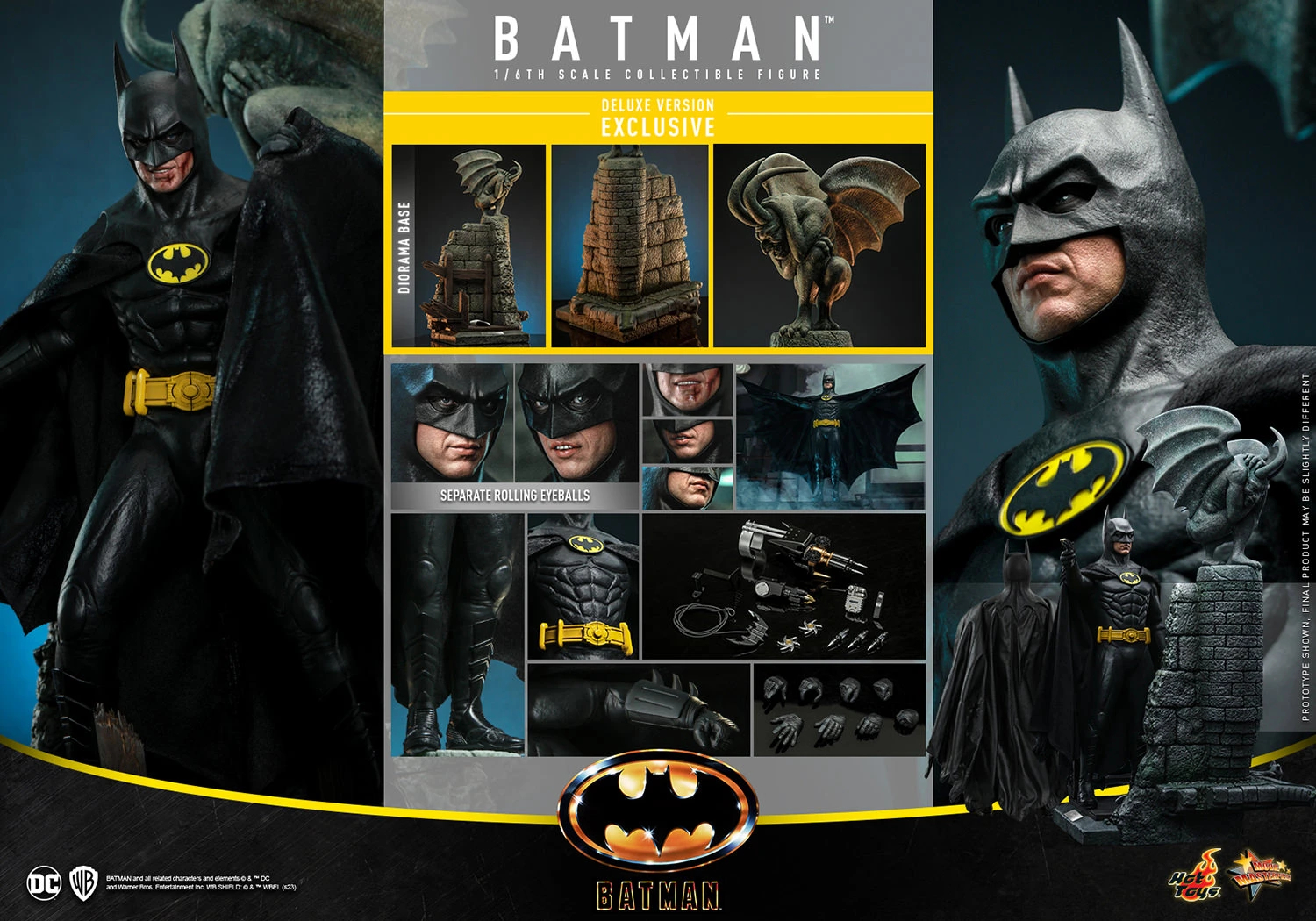 Hot Toys Flash & Batman DC 1/6 Scale Figure Collection 